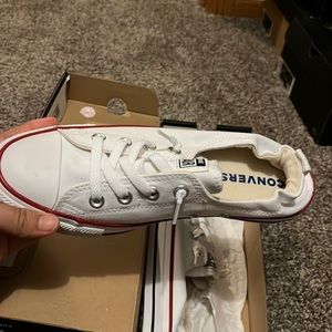 White Converse shoes